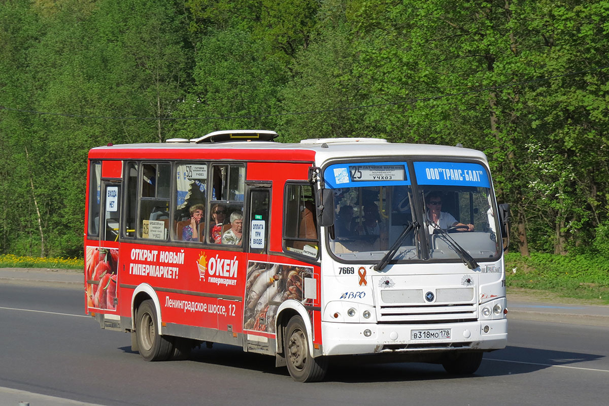 Ленинградская область, ПАЗ-320412-05 № 7669