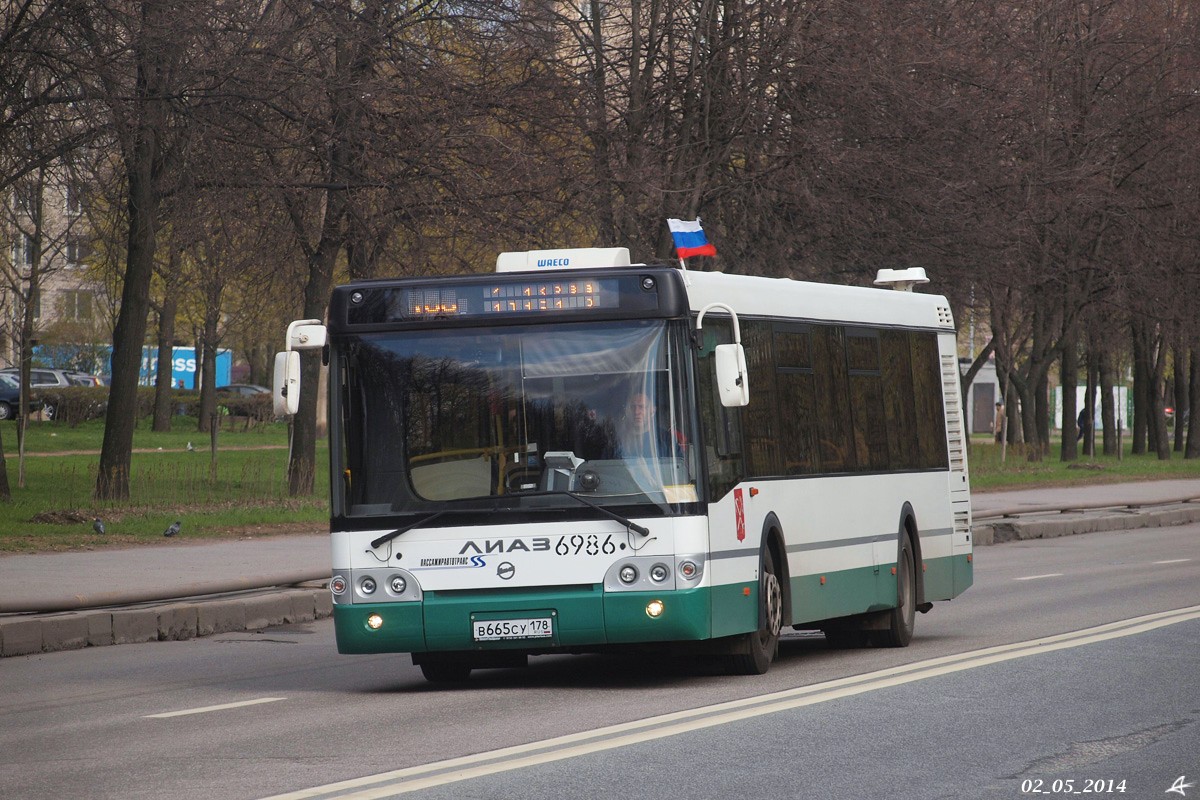 Санкт-Петербург, ЛиАЗ-5292.60 № 6986