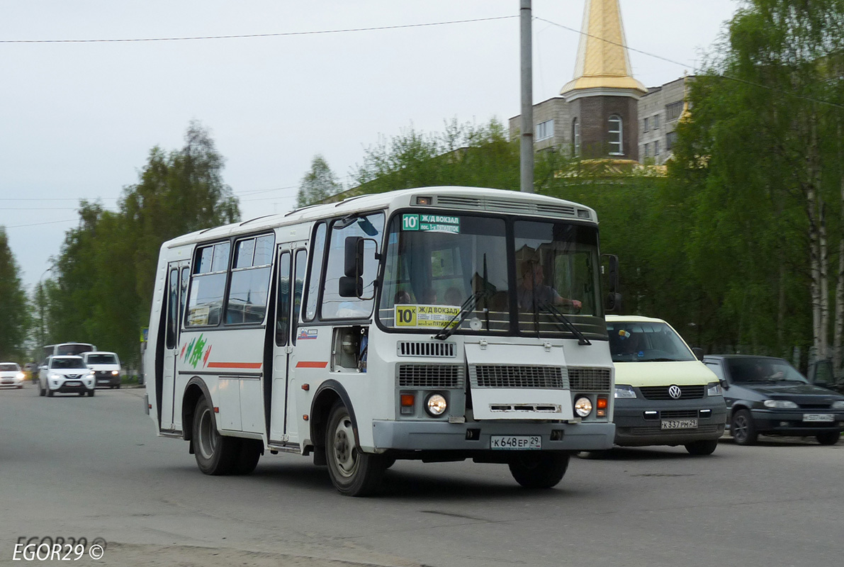 Архангельская область, ПАЗ-32054 № К 648 ЕР 29