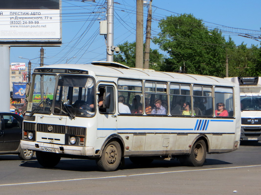 Кировская область, ПАЗ-4234 № В 704 ОА 43