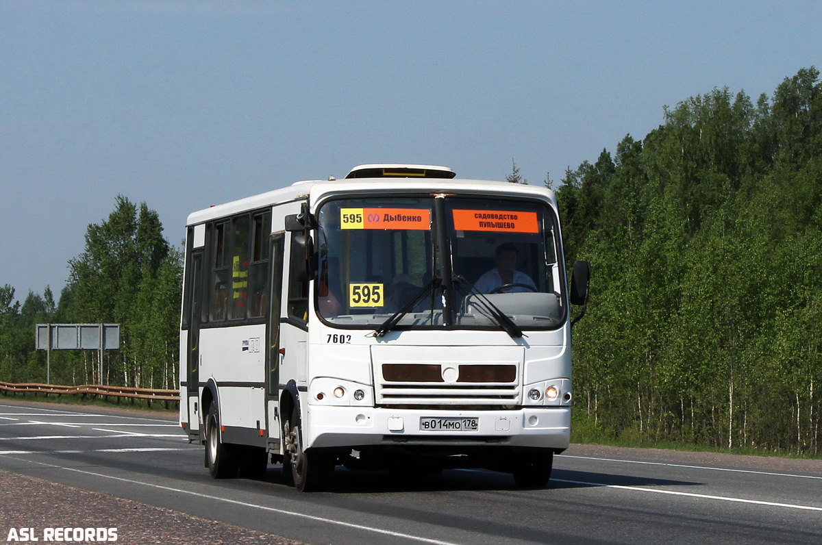 Санкт-Петербург, ПАЗ-320412-05 № 7602