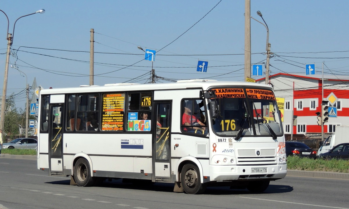 Санкт-Петербург, ПАЗ-320412-05 № 8972