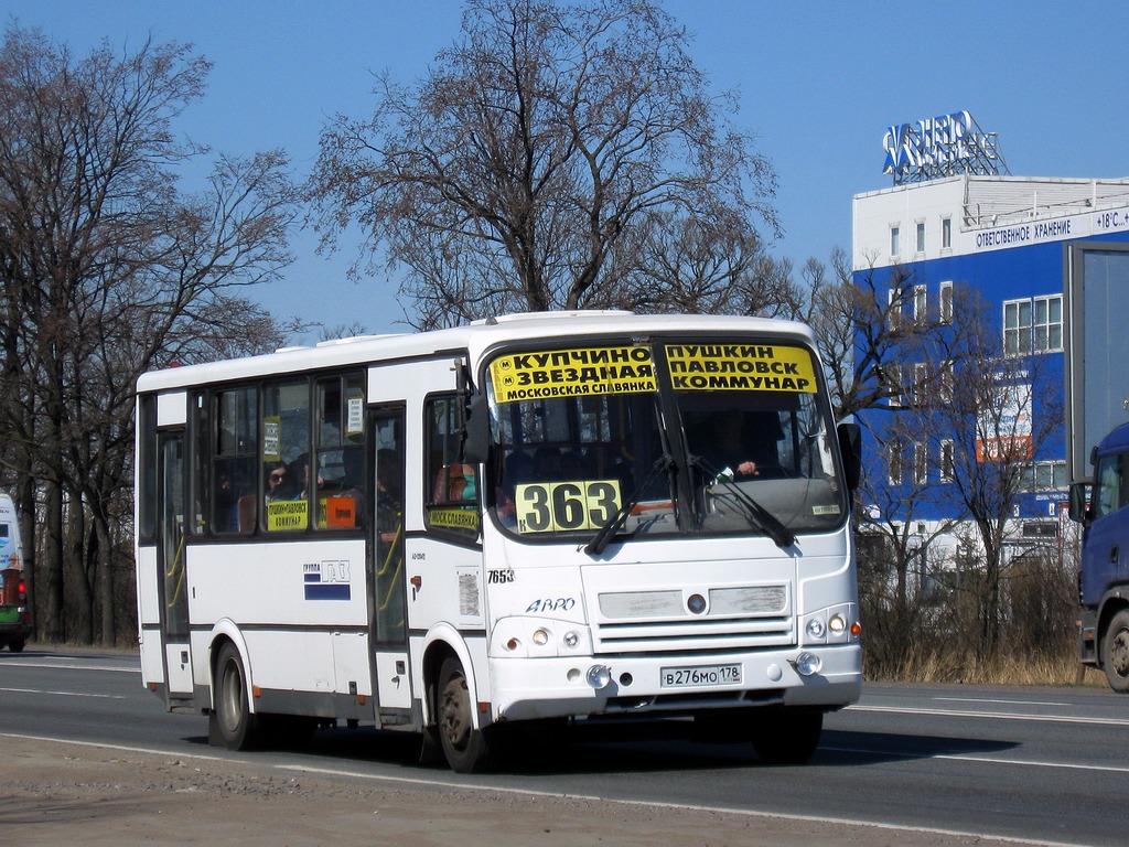 Санкт-Петербург, ПАЗ-320412-05 № 7653