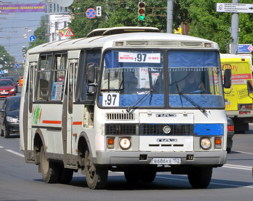 Нижегородская область, ПАЗ-32054 № В 686 КЕ 152