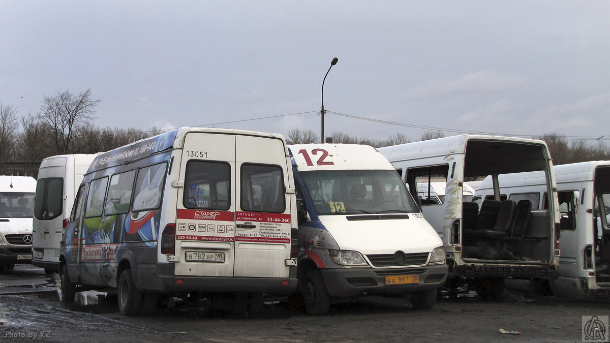 Sankt Petersburg, Mercedes-Benz Sprinter W904 408CDI Nr. 13051; Sankt Petersburg, Mercedes-Benz Sprinter W904 408CDI Nr. 13025