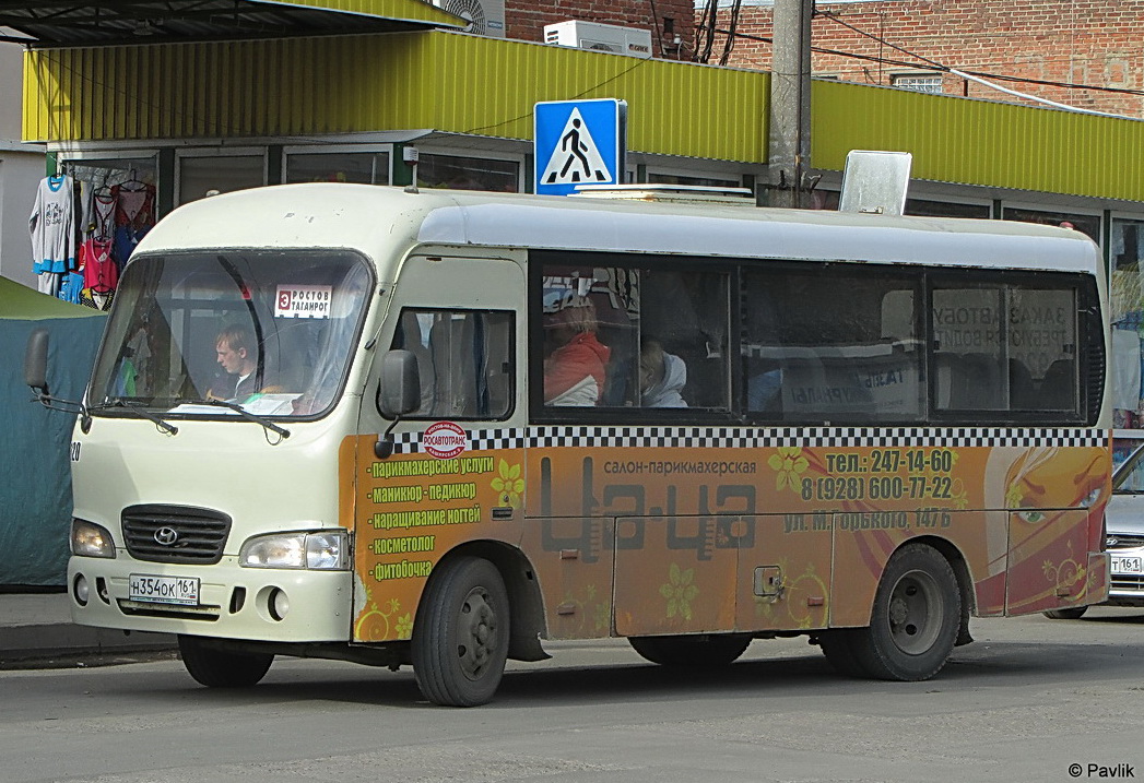 Rostovská oblast, Hyundai County SWB C08 (RZGA) č. Н 354 ОК 161