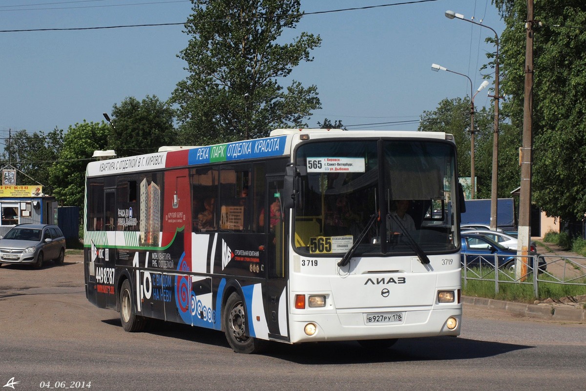 Санкт-Петербург, ЛиАЗ-5256.61 № 3719