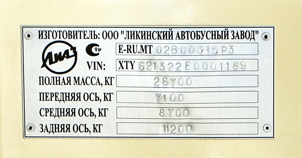 Nizhegorodskaya region, LiAZ-6213.22 № 61199