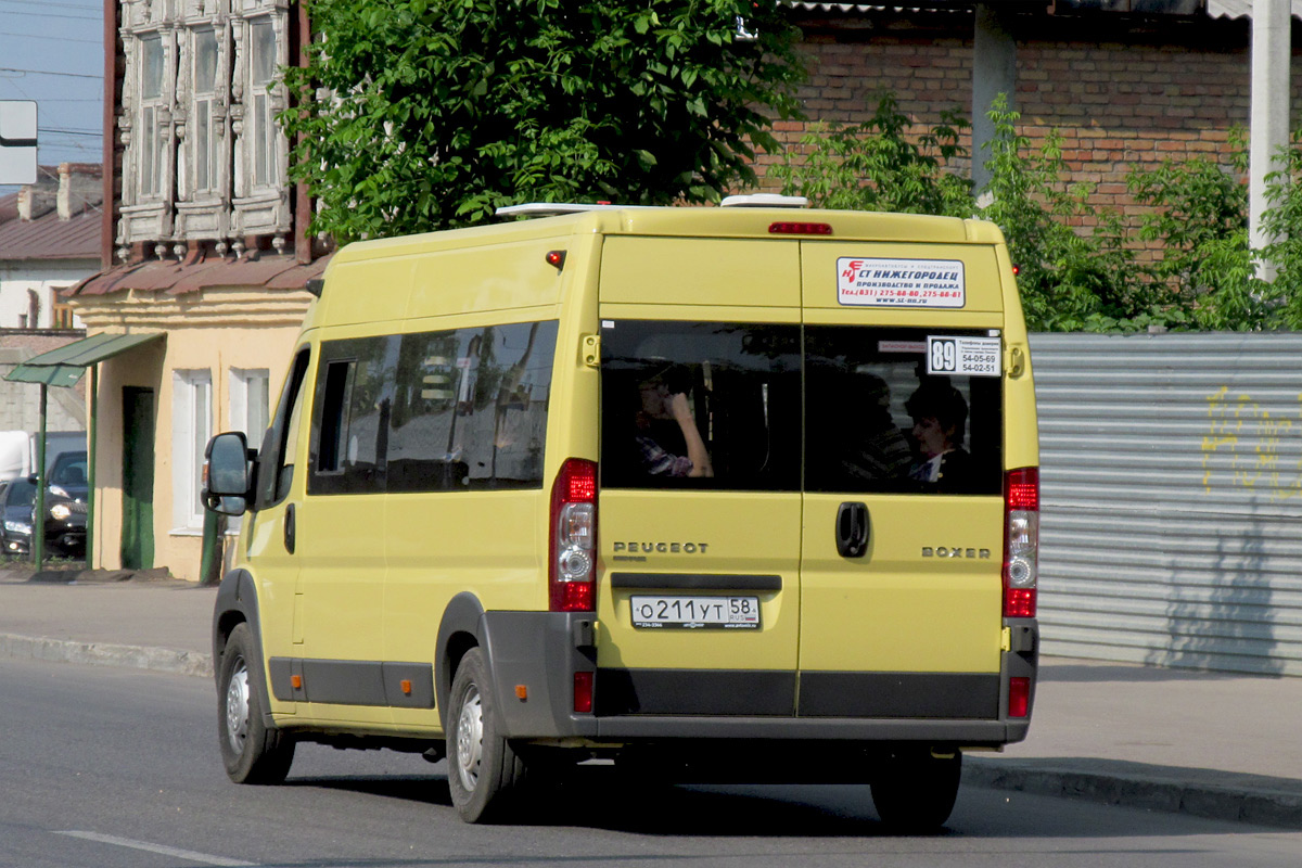 Пензенская область, Нижегородец-2227SK (Peugeot Boxer) № О 211 УТ 58