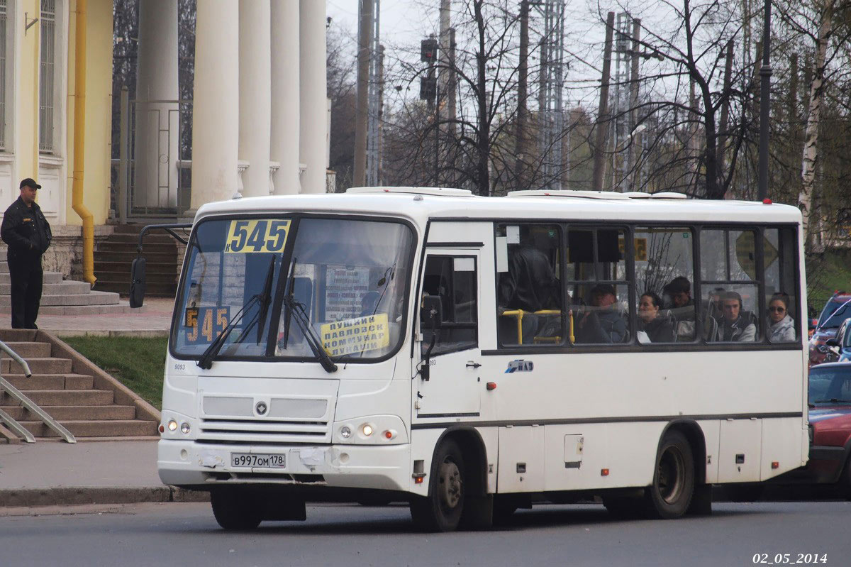 Санкт-Петербург, ПАЗ-320402-05 № 9093