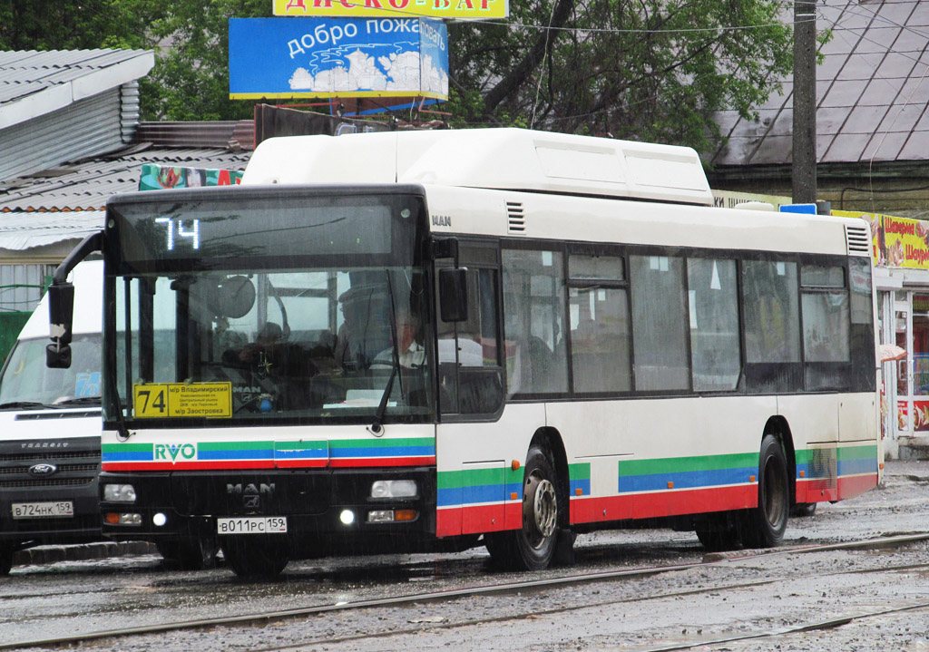 Пермский край, MAN A20 NÜ313 CNG № В 011 РС 159