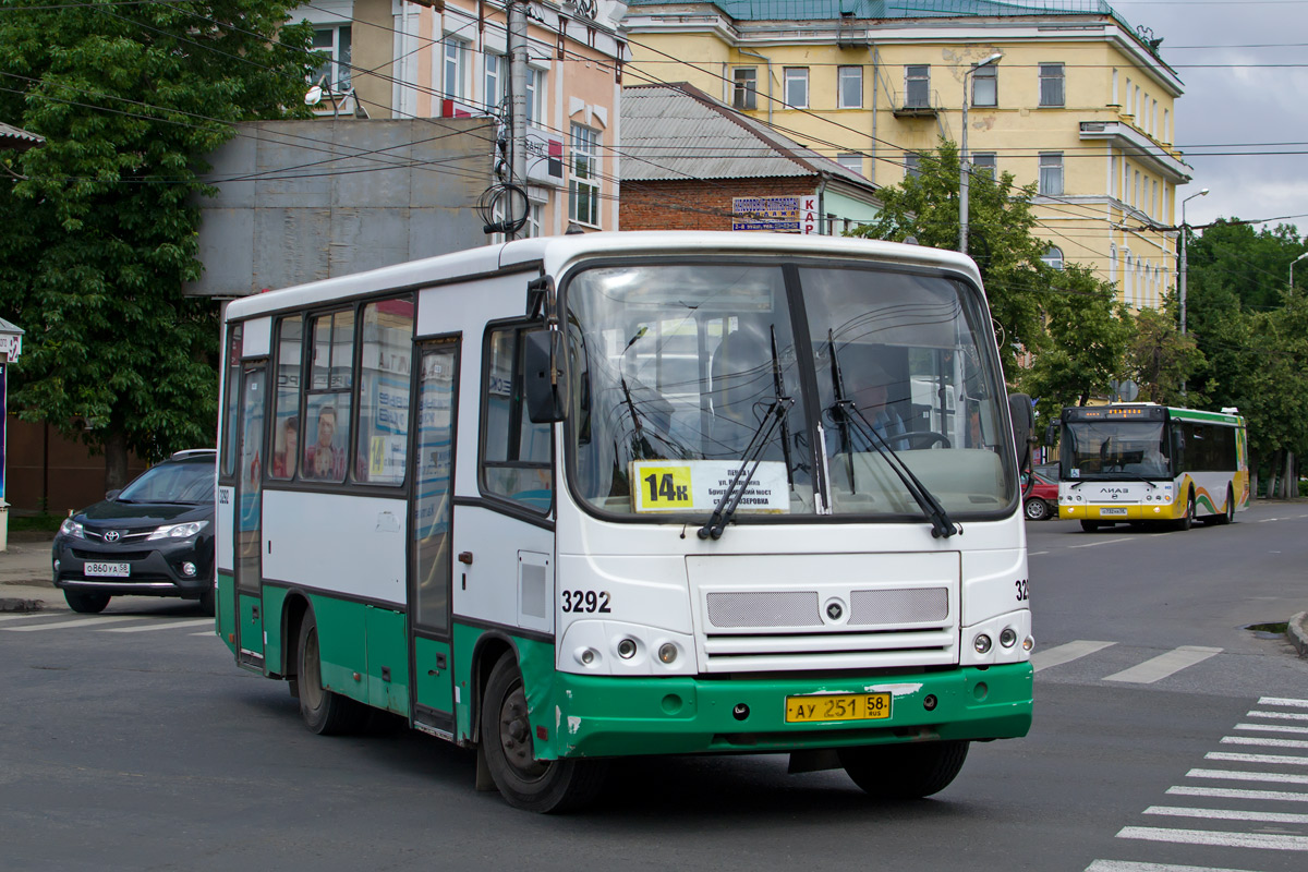 Пензенская область, ПАЗ-320402-03 № 3292