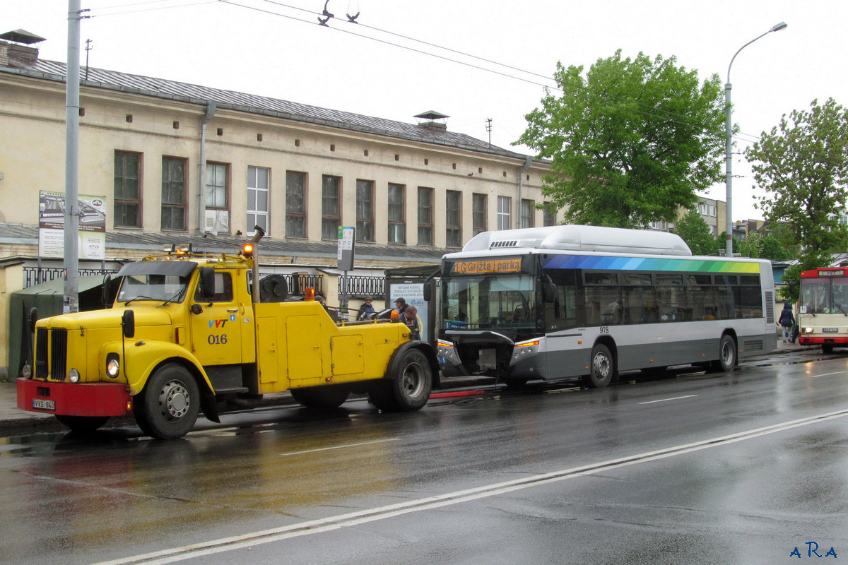 Литва, Castrosua CS.40 City Versus GNC 12 № 978; Литва — Поломанные автобусы и техпомощи