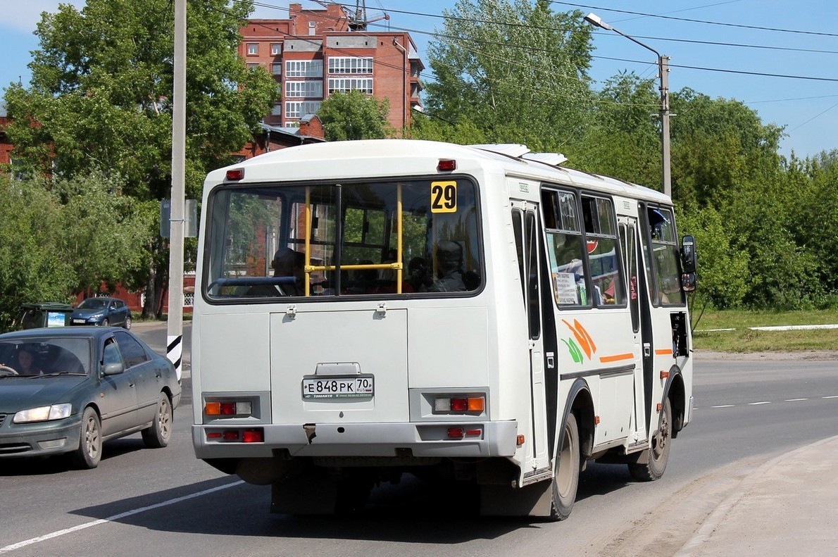 Томская область, ПАЗ-32054 № Е 848 РК 70