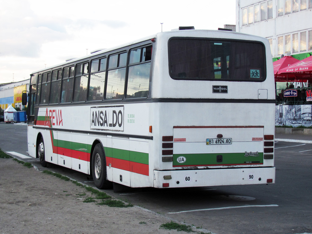 Полтавская область, Van Hool T8 Alizée № BI 6924 AO