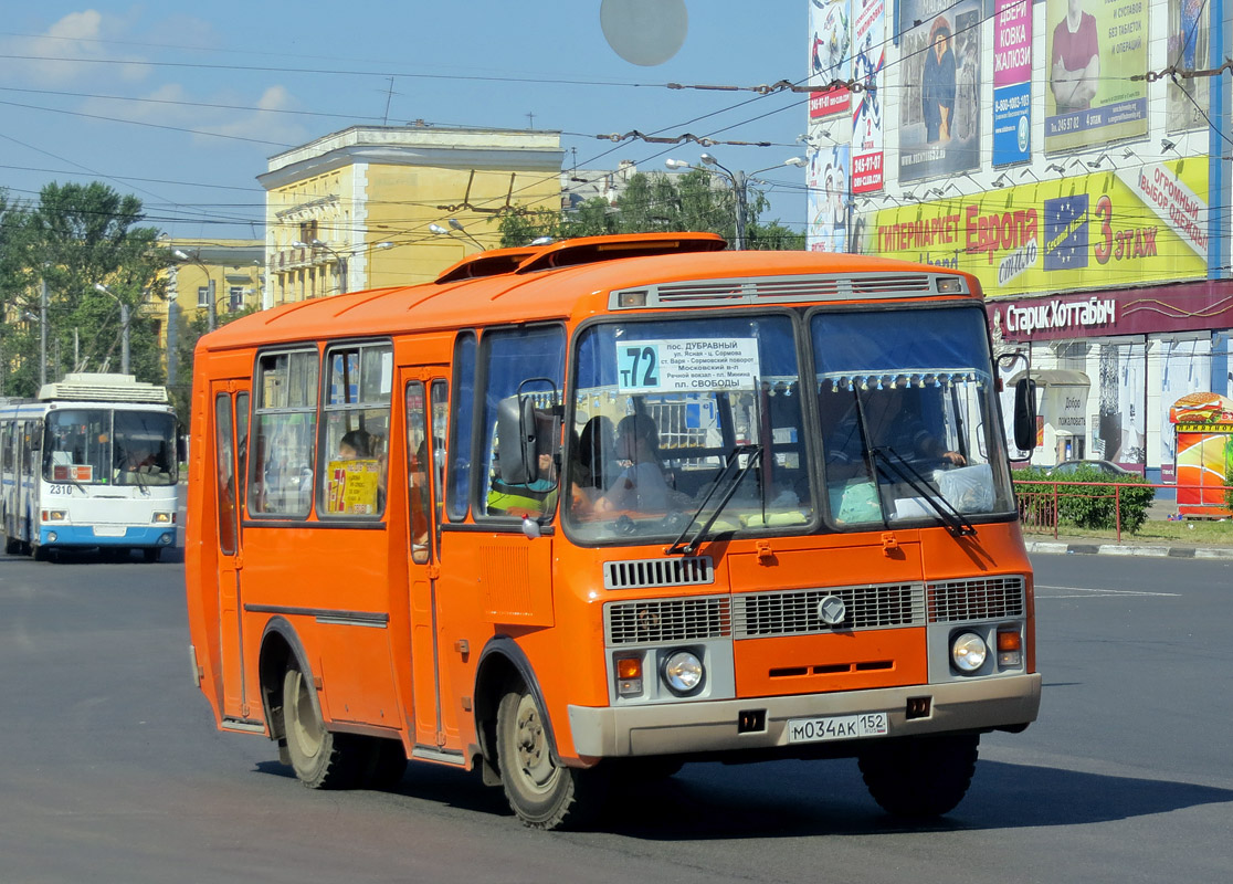 Нижегородская область, ПАЗ-32054 № М 034 АК 152