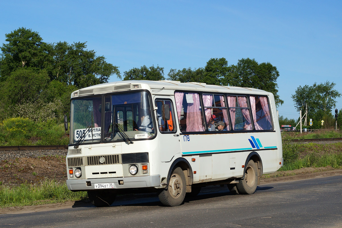 Вологодская область, ПАЗ-32053-07 № 178