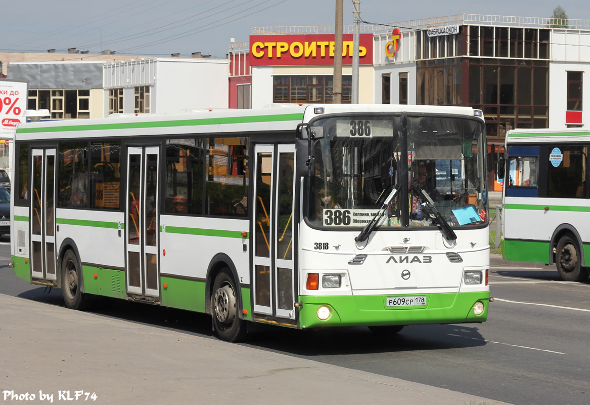 Санкт-Петербург, ЛиАЗ-5293.60 № 3818