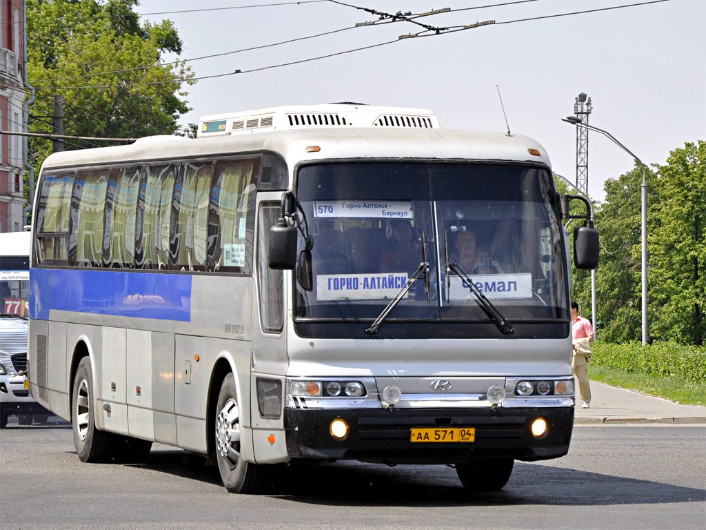 Алтай, Hyundai AeroSpace LS № АА 571 04 — Фото — Автобусный транспорт