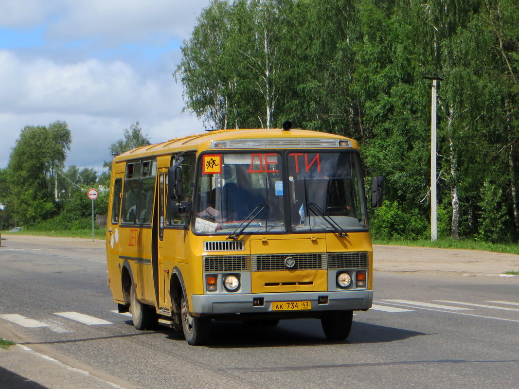 Кировская область, ПАЗ-32053-110-77 № АК 734 43