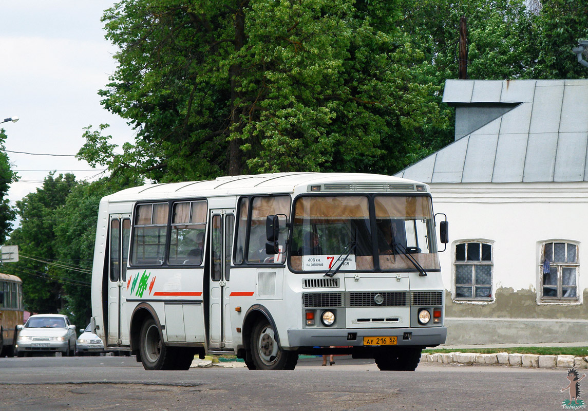 Нижегородская область, ПАЗ-32054 № АУ 216 52