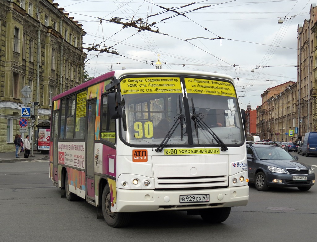 Санкт-Петербург, ПАЗ-320402-05 № В 929 СХ 47