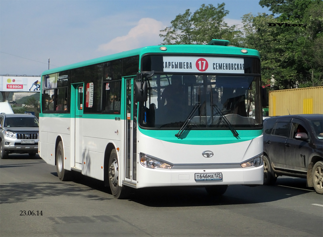 Tengermelléki határterület, Daewoo New BS106 sz.: Т 646 МА 125