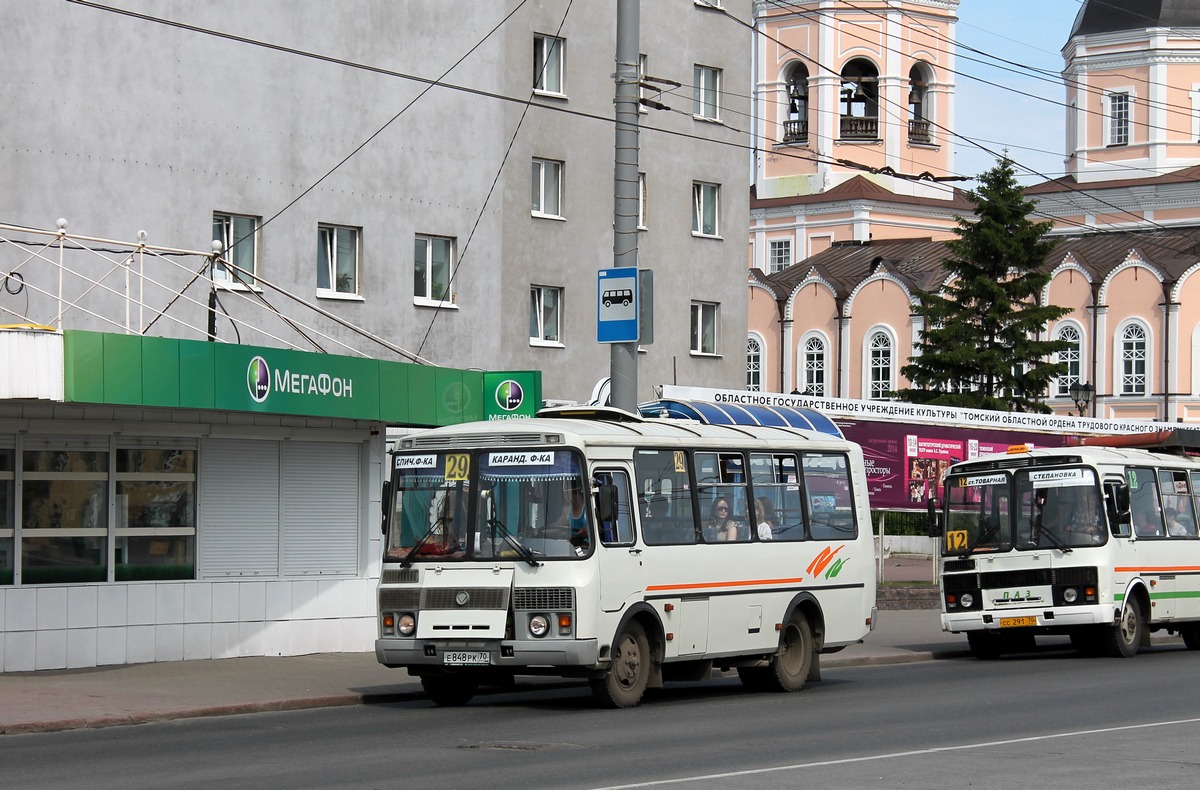 Томская область, ПАЗ-32054 № Е 848 РК 70