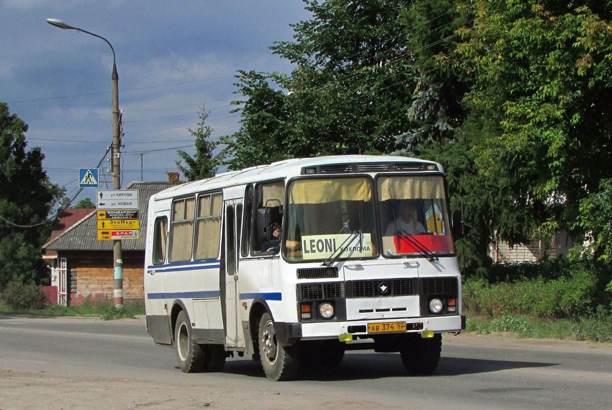 Нижегородская область, ПАЗ-32053 № АВ 374 52