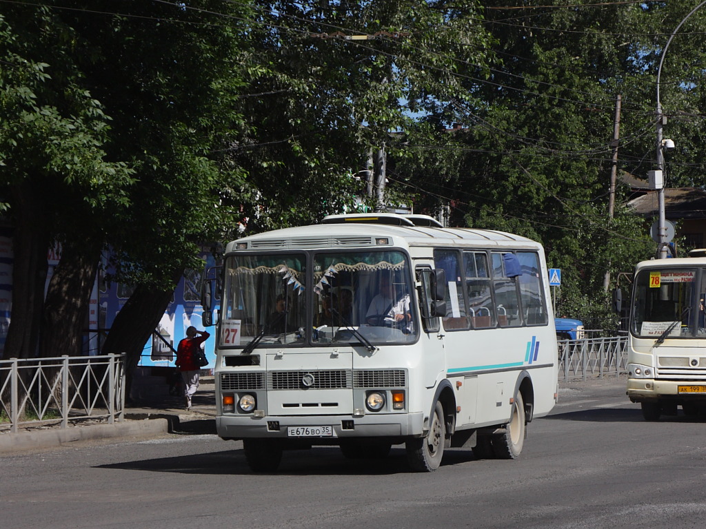 Вологодская область, ПАЗ-32053 № Е 676 ВО 35