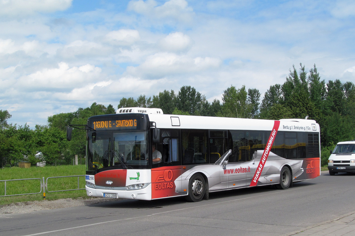 Литва, Solaris Urbino III 12 hybrid № 2190