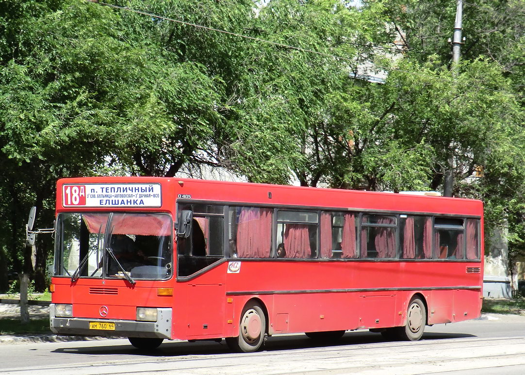 Саратовская область, Mercedes-Benz O405 № АМ 760 64