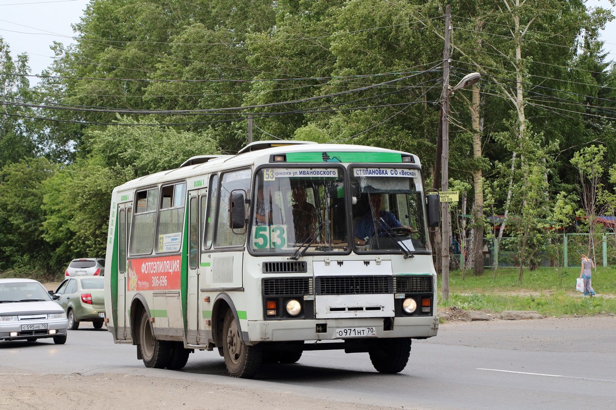 Томская область, ПАЗ-32054 № О 971 НТ 70