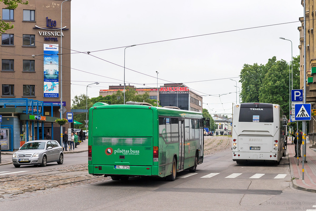 Латвия, Mercedes-Benz O345 Conecto C № 5980; Литва, Temsa Safari HD № 195 —  Фото — Автобусный транспорт