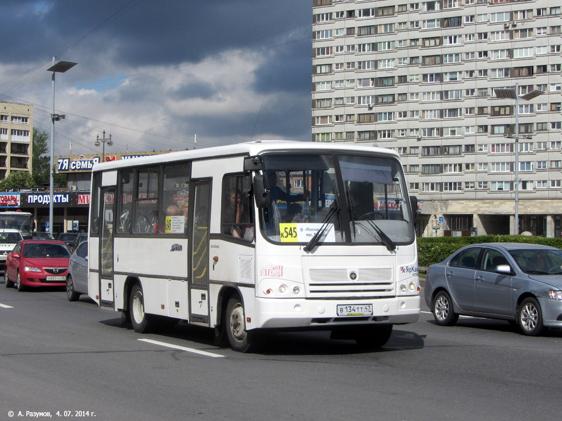 Санкт-Петербург, ПАЗ-320402-05 № В 134 ТТ 47