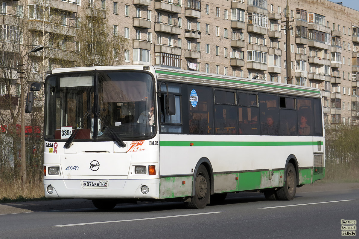 Санкт-Петербург, ЛиАЗ-5293.53 № 3434