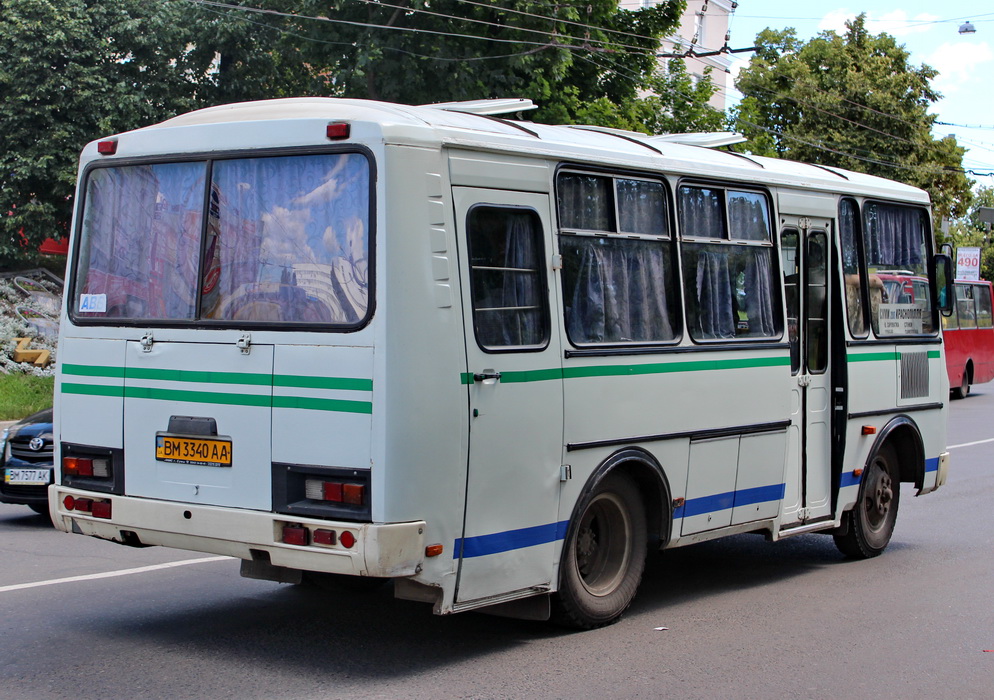 Сумская область, ПАЗ-32053-07 № BM 3340 AA