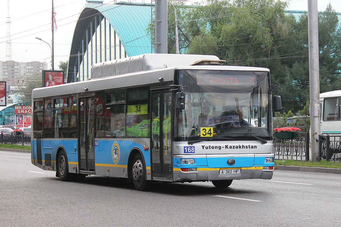 Алматы, Yutong ZK6120HGM № 168