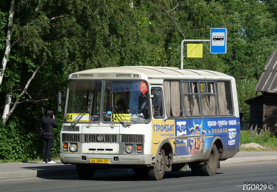 Архангельская область, ПАЗ-32054 № АЕ 084 29