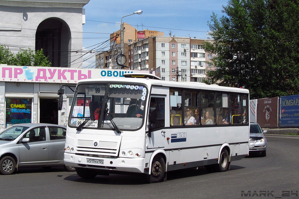 Красноярский край, ПАЗ-320412-05 № К 517 КН 124