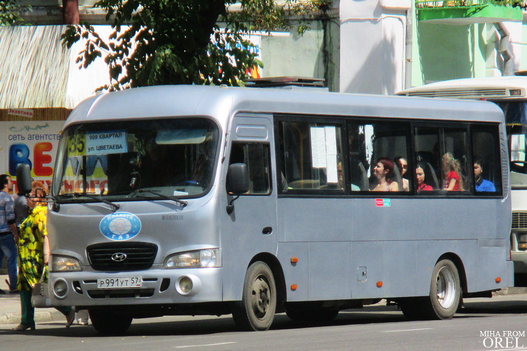 Орловская область, Hyundai County LWB C11 (ТагАЗ) № Р 991 УТ 57