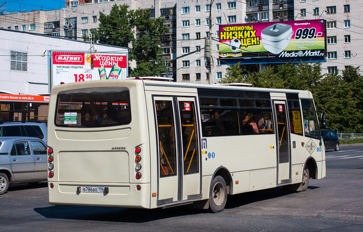 Sverdlovsk region, Ataman A093H6 # В 786 ВЕ 196 — Photo — Bus Transport