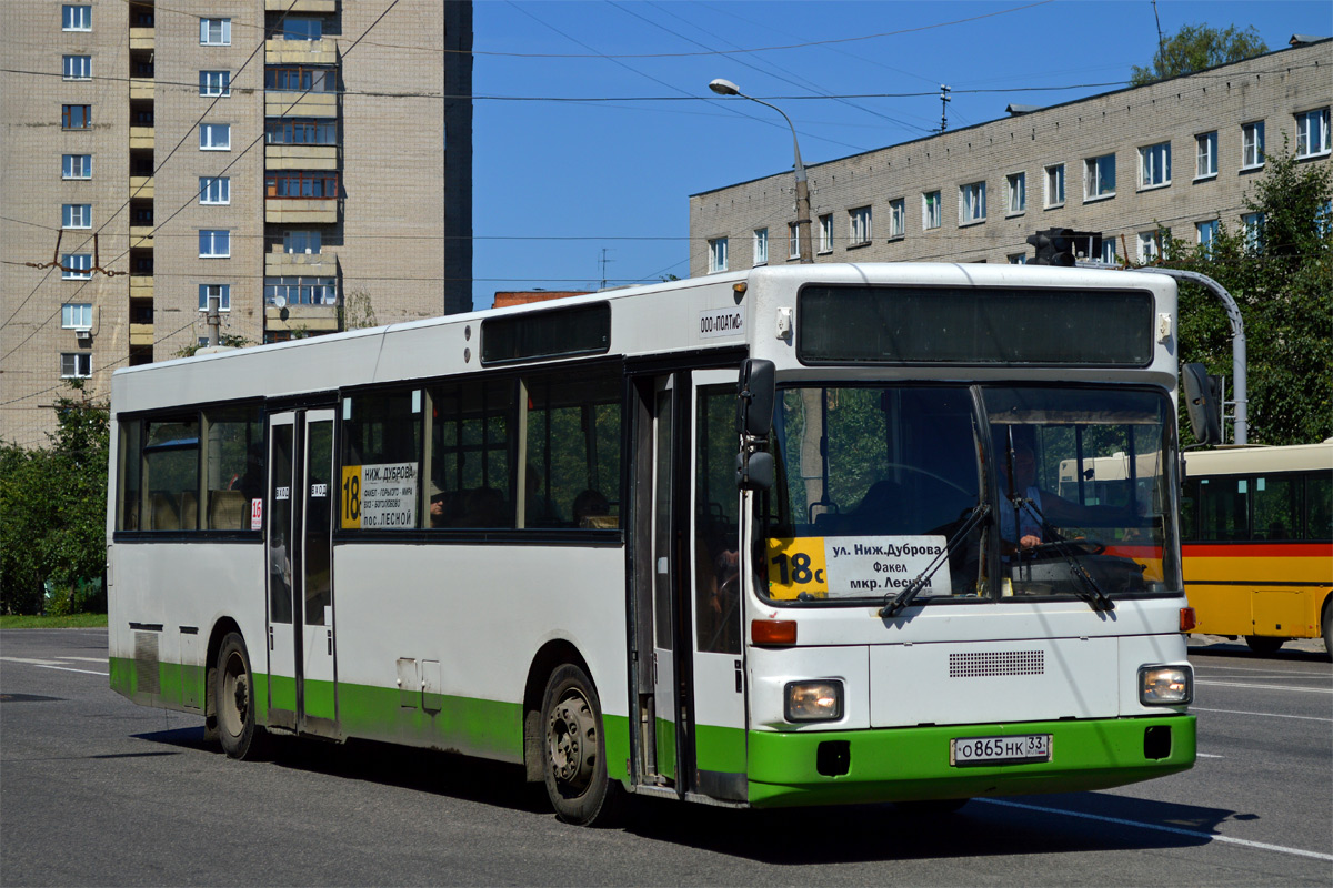 Владимирская область, MAN 791 SL202 № О 865 НК 33