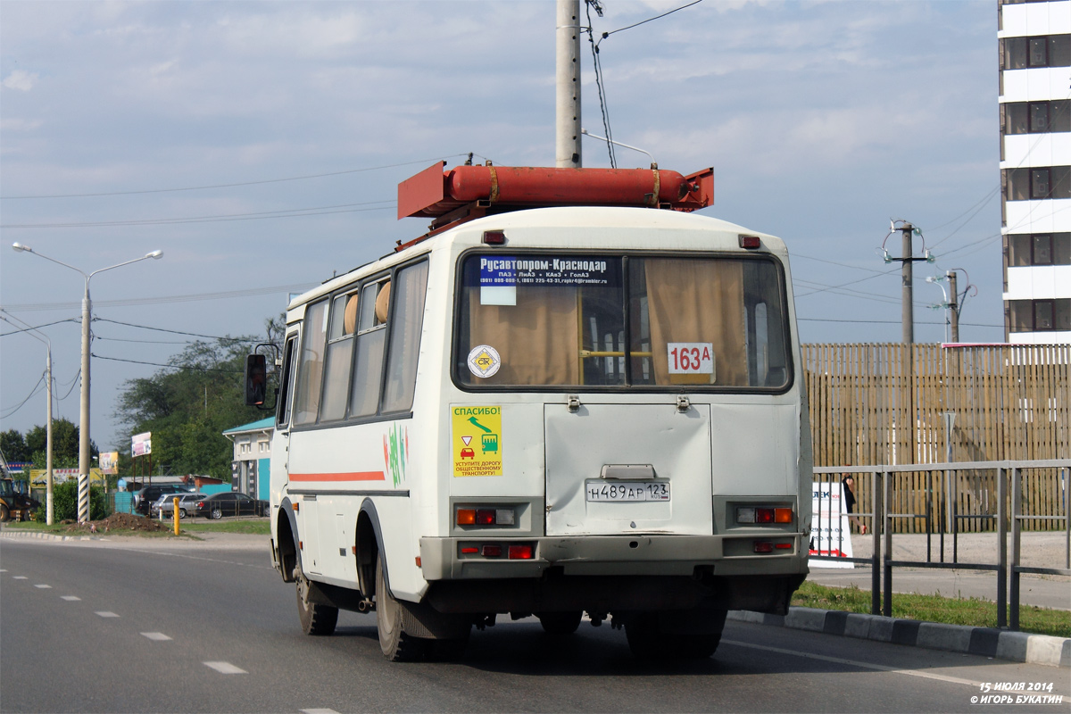 Краснодарский край, ПАЗ-32054 № Н 489 АР 123