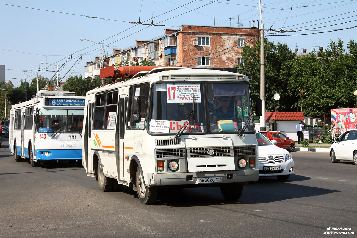 Краснодарский край, ПАЗ-32054 № В 630 КО 123