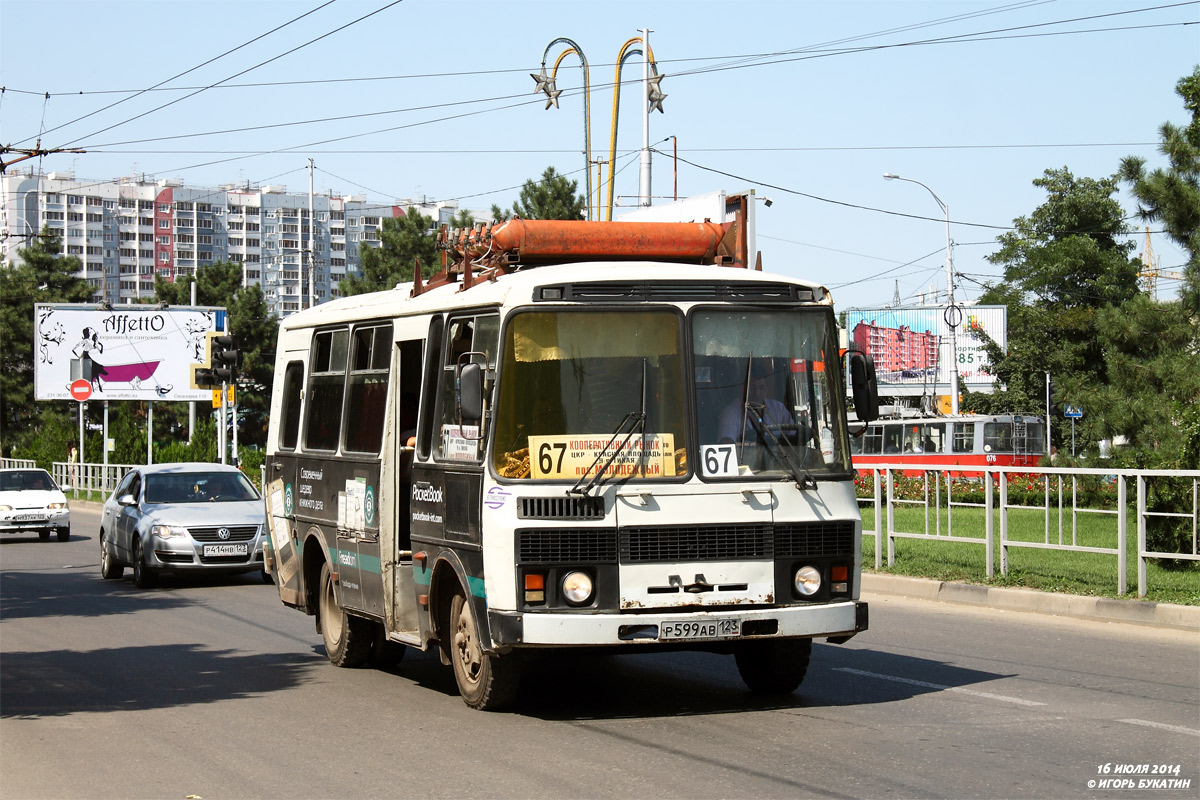 Краснодарский край, ПАЗ-3205-110 № Р 599 АВ 123