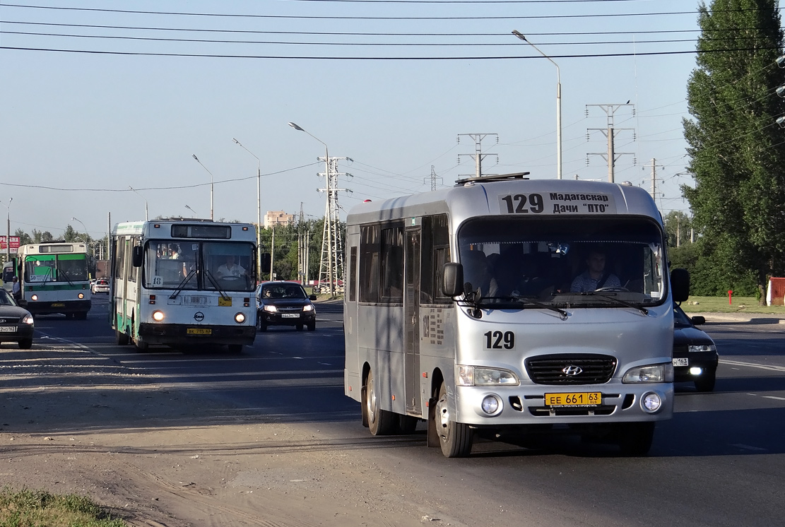 Самарская область, ЛиАЗ-5256.25 № ВК 715 63; Самарская область, Hyundai County LWB C09 (ТагАЗ) № ЕЕ 661 63