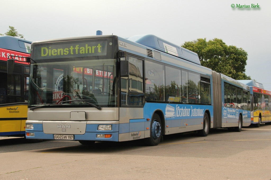 Гессен, MAN A23 NG313 CNG № 197