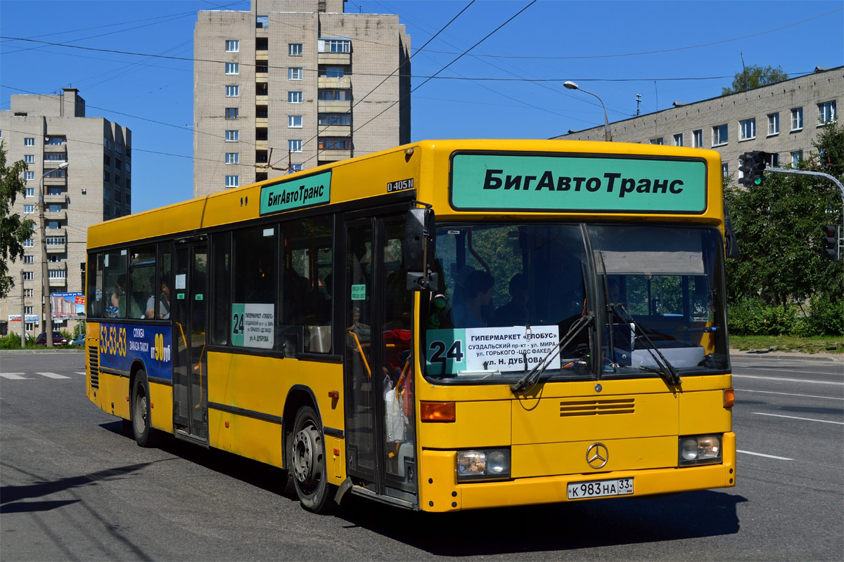 Владимирская область, Mercedes-Benz O405N2 № К 983 НА 33