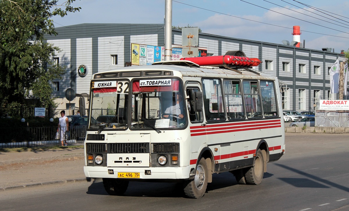 Томская область, ПАЗ-32051-110 № АС 496 70